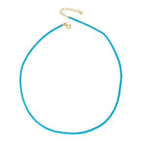 Turquoise Natural Stone Necklace (one size)