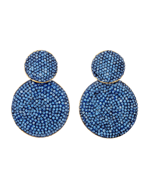 Baby Blue Double Drop Earrings (one size)