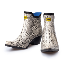 Lizzie Snake Black & White Snake Print (4 UK)
