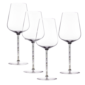 Prism Crystal - Stemmed Wine Glasses - Four Piece
