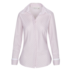 Double Cuff, Double Collar - Pink/Khaki Stripe (XXL)