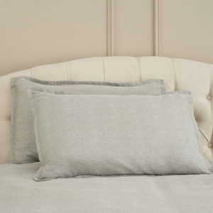 Cotton Collection Soft Jacquard Oxford Pillowcase Pair, Sage