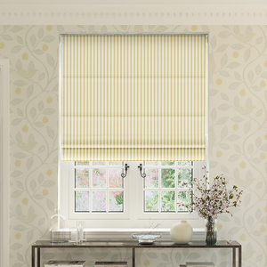 Lace Stripes, Saffron - Roman Blind