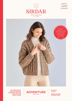 Cardigan in Sirdar Adventure Super Chunky  (10189)