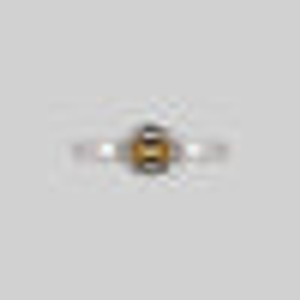 ELIZABETH. Citrine Tudor Ring - Silver - Silver / XSmall
