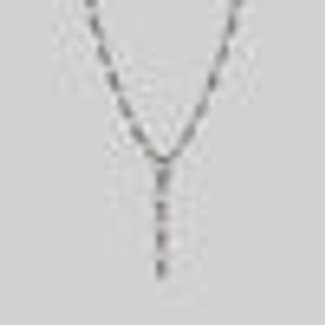 VANQUISH. Chunky Lariat Chain - Silver - Silver