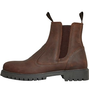 Onfire Womens Leather Country Chelsea Boot Dark Brown
