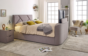 Sigma Ottoman TV Bed in Steel Grey