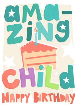 Amazing Child Birthday Card