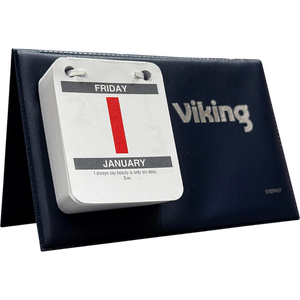 Viking Desk Calendar 2027 1 Day per page 17 (W) x 11 (H) cm Black, White