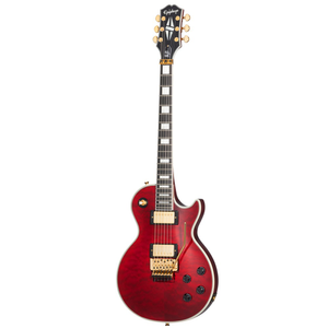 Epiphone Alex Lifeson Les Paul Custom Axcess Quilt (Ruby) inc Hardshell Case