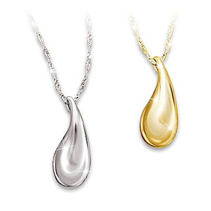 Dewdrops Of Style Pendant Necklace Set