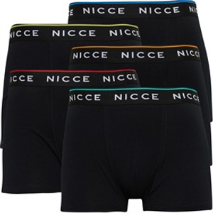 NICCE Mens Foxell Five Pack Boxers Black