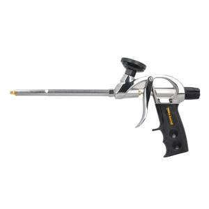 TOUGH MASTER Foam Gun Expanding Foam Applicator PU Foam Dispenser with 2 x Plastic Nozzles & 2 x Extension Tubes (TM-FG6CR)
