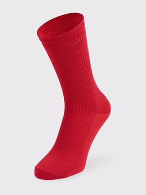Red Soft Top Bamboo Socks