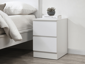 Birlea Oslo 2 Drawer Bedside Grey Bedside Chest