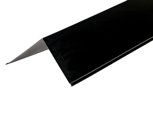 Cladco 200mm x 200mm Black 90� Corner Barge Flashings in Polyester Paint Finish - 3m
