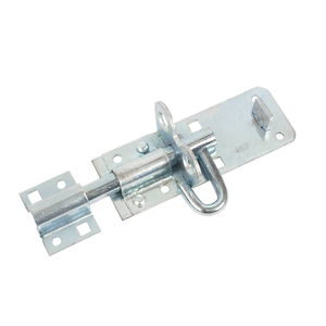Steel Brenton Padlock Sliding Gate Bolt - 100mm - Zinc Plated - Hardware Solutions