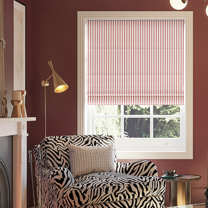 Lace Stripes, Rouge - Roman Blind