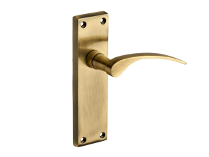 Sofia Long Lever Latch Door Handle - Antique Brass - Pair - Designer Levers