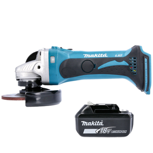 Makita DGA452Z 18V LXT Cordless 115mm Slide Switch Angle Grinder With 1 x 5.0Ah Battery