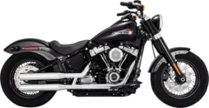Vance & Hines Eliminator 300 Slip-On Mufflers With PCX Exhausts In Chrome Finish For Harley Davidson 2018-2024 M8 Softail Models (16312)