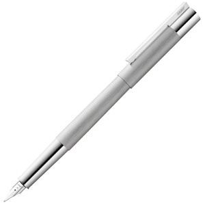 LAMY scala Brushed Stainless Steel Fountain Pen