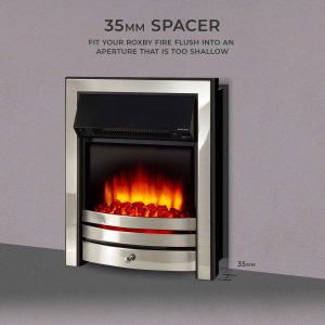 Electric Fire Black Spacer Trim - 35mm