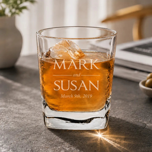 Wedding Engraved Tumbler Glass