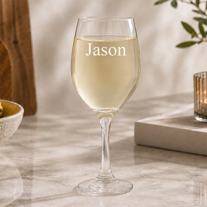 Classic Name Engraved Wine Glass