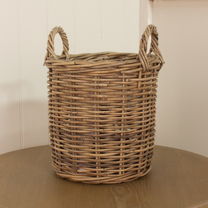 Round Log Basket – Small