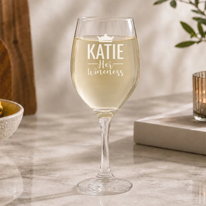 Wineness Engraved Wine Glass