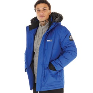Bench Mens Koufax Padded Parka Cobalt Blue/Black