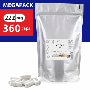 Fenbendazole Capsules 222mg MegaPack - 360 Capsules