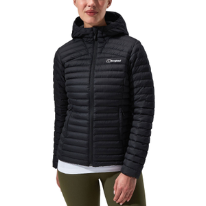 Berghaus Womens Nula Micro Padded Hooded Jacket - 8 / Black/Black