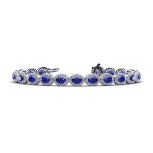 Halo Dreams Diamond and Gemstone Bracelet