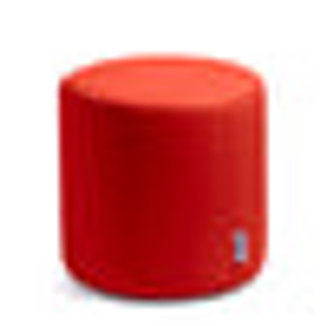 Avalon Pouf Rigido Cilindro ecopelle Mamba Trendy Classe 1-IM Ignifugo per Interno ed Esterno. Dim: Ø45 cm X H43 cm - Rosso
