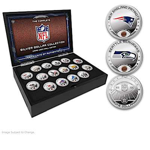 The Complete NFL Silver Dollar Proof Coin Collection
