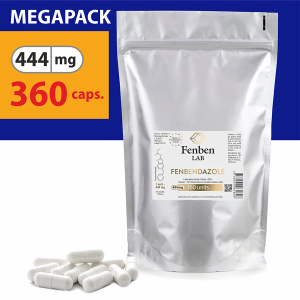 Fenbendazole Capsules 444mg MegaPack - 360 Capsules