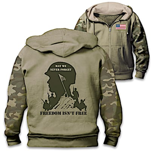 May We Never Forget Men's Hoodie Size Large (42-44)
