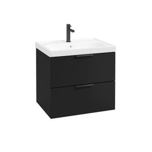 Sonas Stockholm 2 Drawer Wall Hung Vanity Unit with Basin & Handles