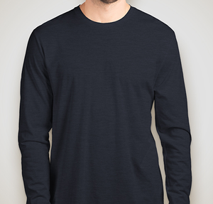 Next Level Jersey Blend Long Sleeve T-shirt - Midnight Navy