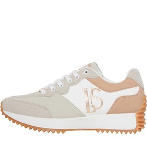 ELLE SPORT Womens Trainers Ecru/White