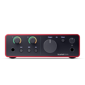 Focusrite Scarlett Solo Gen 4 2-in/2-out USB Audio Interface w/ Air Mode