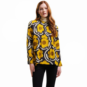 Regtta Womens Orla Kiely Long Sleeve Lightweight Blouse - 14 / Yellow