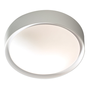 Dar Beta Bathroom Flush White Acrylic & Opal Glass IP44