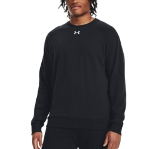 Under Armour Rival Fleece Crew Felpa - Black/White