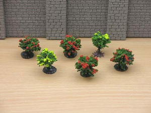 Jordan 59506 No.9A pack of 6 coloured bushes