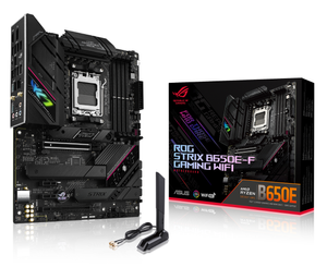 AMD Ryzen 7 7800X3D Eight Core 5.0GHz, ASUS ROG STRIX B650E-F GAMING WIFI DDR5 ATX Motherboard CPU Bundle