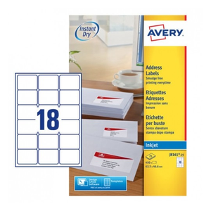Address Labels 63.5 x 46.6 mm, Inkjet, white